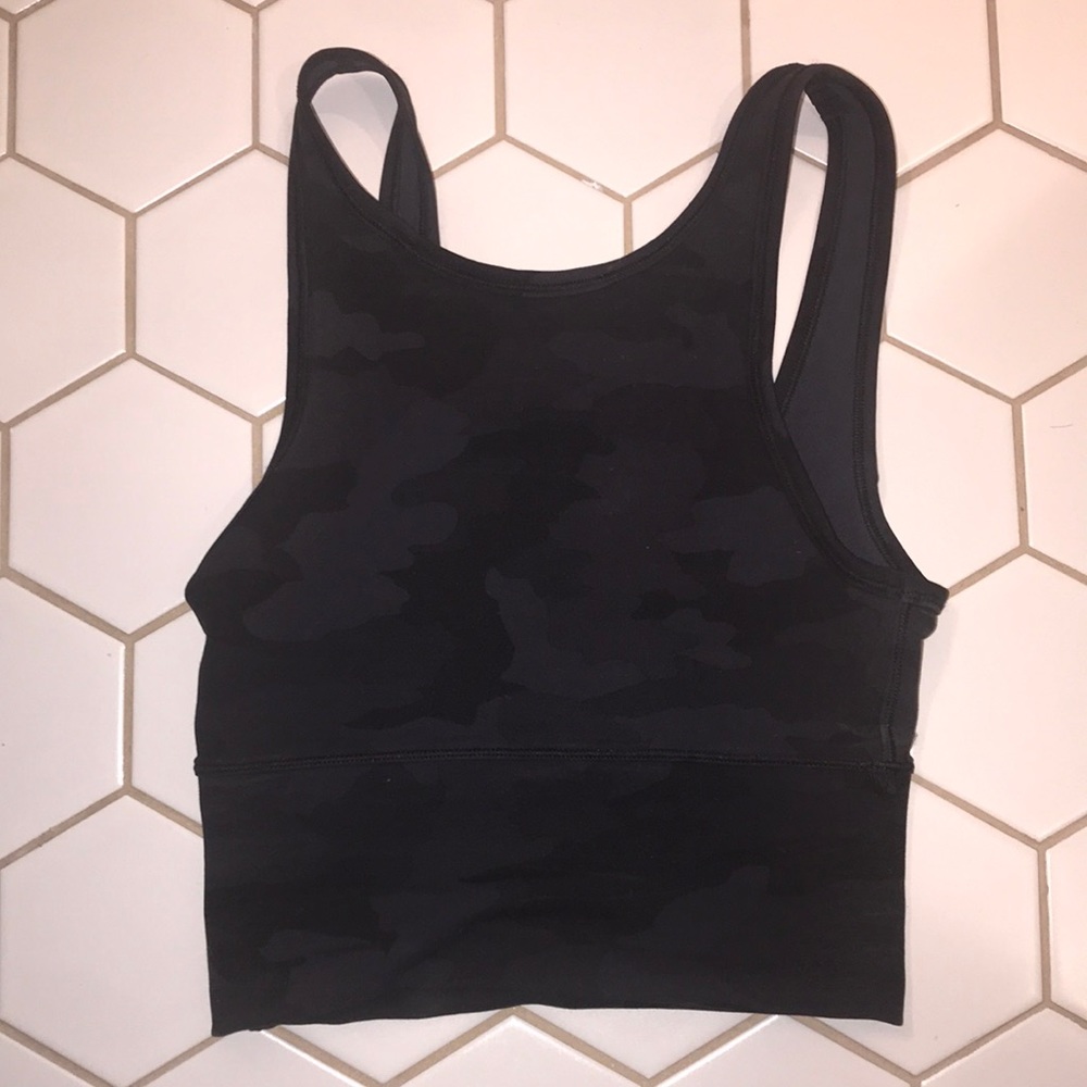 Lululemon Camo Cropped Tank Power Pivot